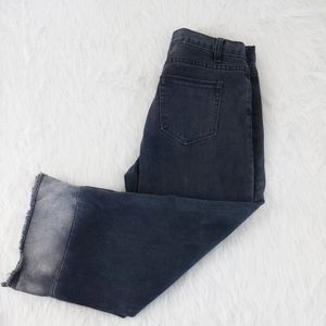 Nicki Studio high-waisted jeans raw hem Sz L